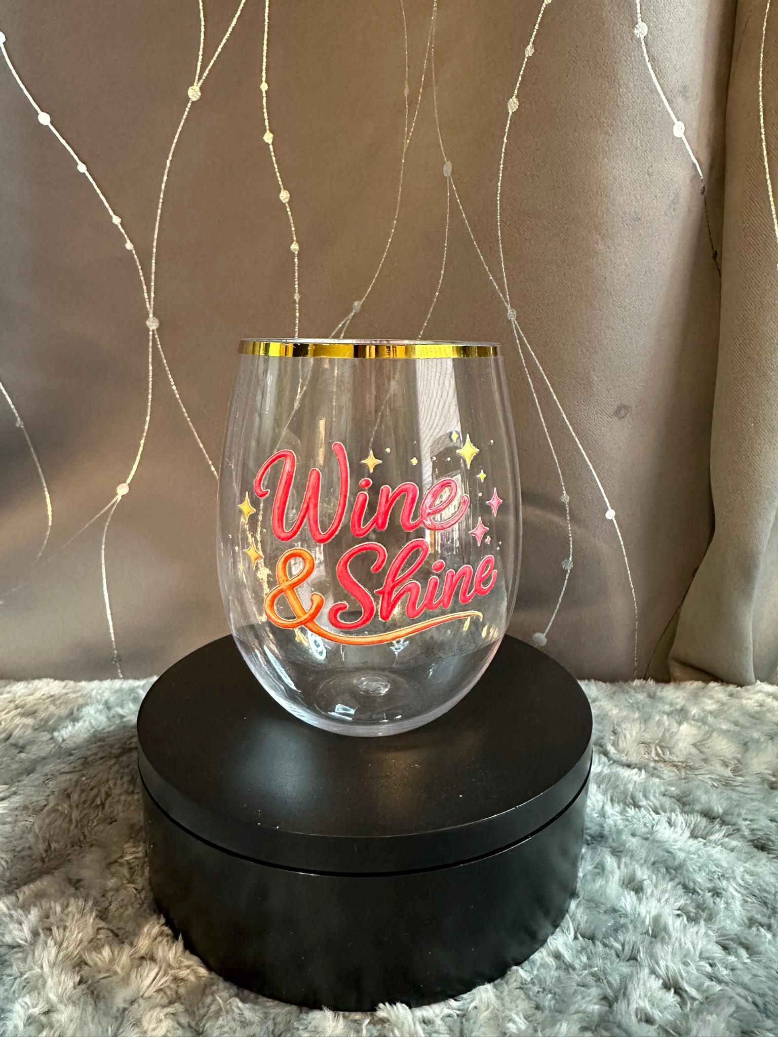 Funny Wine & Coffee Cups | Glass Tumbler or Plastic Stemless