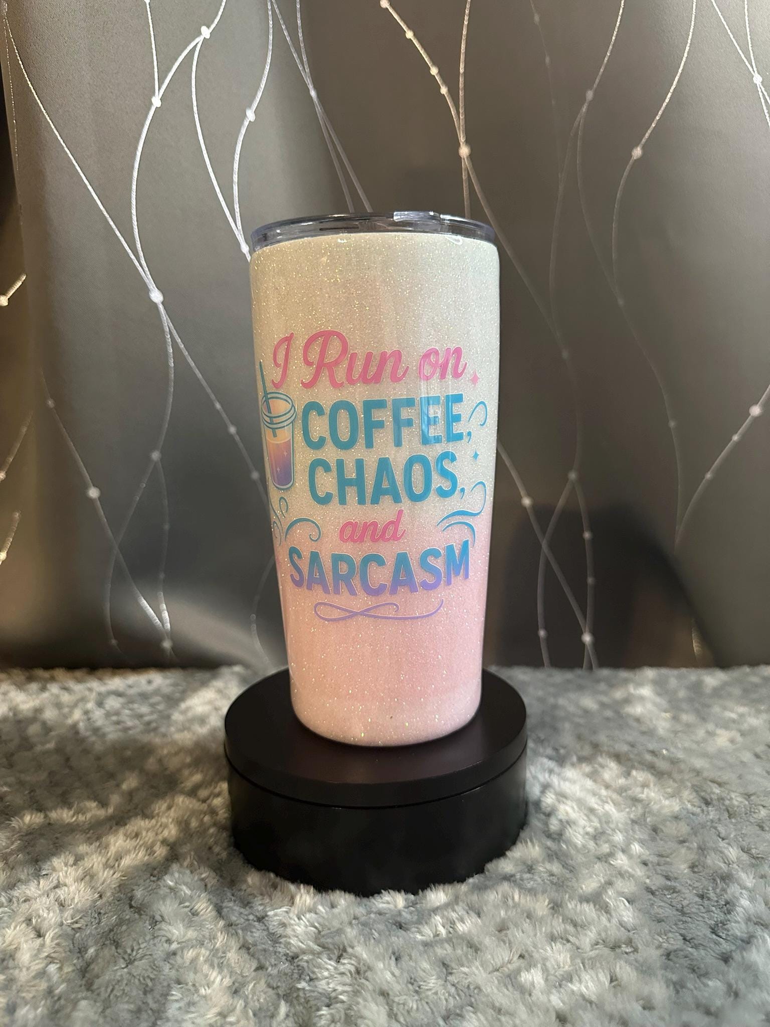 Funny Stainless Steel Tumbler | Coffee Chaos Sarcasm & More